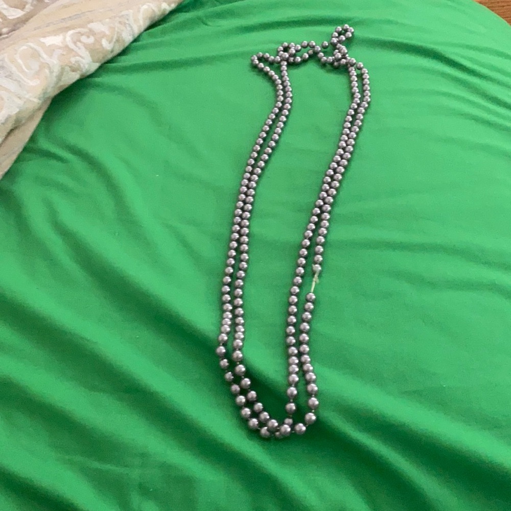 Purple beaded necklace